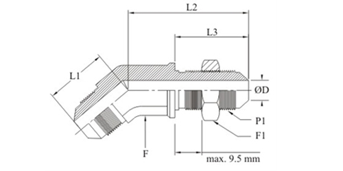 Stainless Steel 37 Degree Flare 45 Degree Bulkhead Elbow Fittings Exporter Stainless Steel 37 Degree Flare 45 Degree Bulkhead Elbow Fittings Exporter