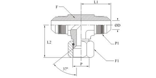 Stainless Steel 37 Degree Flare Adjustable Branch Tee Fittings Exporter