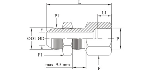 Stainless Steel 37 Degree Flare Female Bulkhead Connector BSP Parallel Thread Fittings Exporter