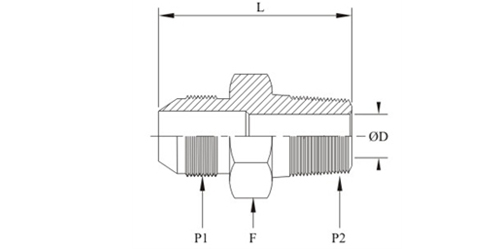 Stainless Steel 37 Degree Flare Male Connector Fittings Exporter