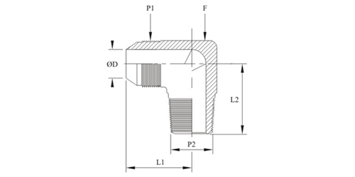 Stainless Steel 37 Degree Flare Male Elbow NPT Thread Fittings Exporter