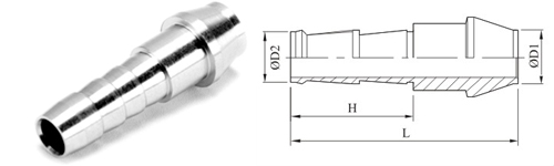 Stainless Steel Double Compression Hose To Por Connector-For Fractional Tube Fitting Exporter Manufacturer