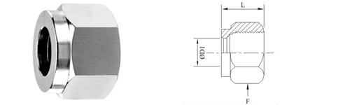 Stainless Steel Double Compression Nut Fitting Exporter Manufacturer