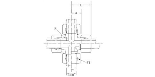 Stainless Steel Hydraulic Union Cross Fittings Exporter
