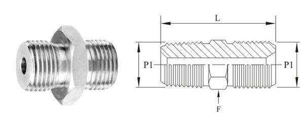 Stainless Steel High Pressure Pipe HEX NIPPLES-10K BSPP-BSPP Fittings Exporter