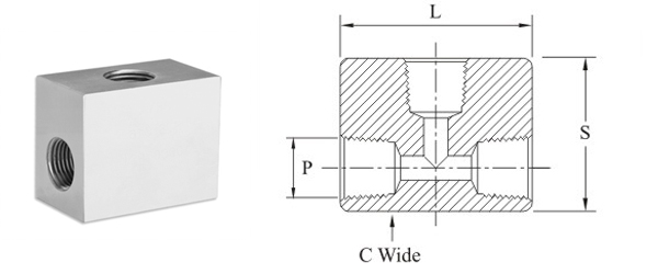 Stainless Steel High Pressure Pipe TEE-10K F Fittings Exporter