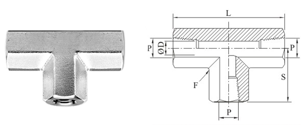 Stainless Steel Precision Pipe Tee Female Fittings Exporter