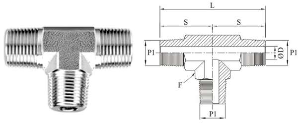 Stainless Steel Precision Pipe Tee Male Fittings Exporter