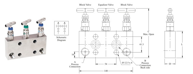 Stainless Steel Nickel Alloy Monel Hastelloy Manifold Valves Manifold AMV 3R2 DIRECT MOUNTING Supplier