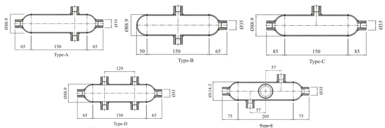 stainless steel nickel monel hastelloy brass Condensate Pot exporter