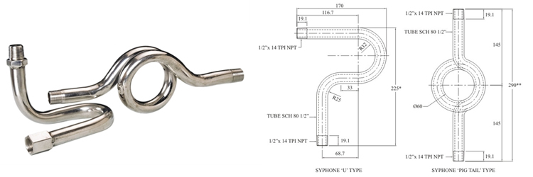 stainless steel nickel monel hastelloy brass Syphone exporter
