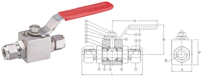Stainless Steel Nickel Alloy Monel Hastelloy HIGH PRESSURE BALL VALVE (TUBE END) Supplier