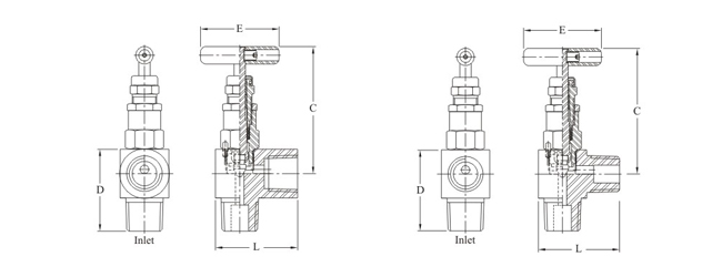 Stainless Steel Nickel Monel Brass NEEDLE VALVE-AA (ANGLE VALVE) Exporter Manufacturer