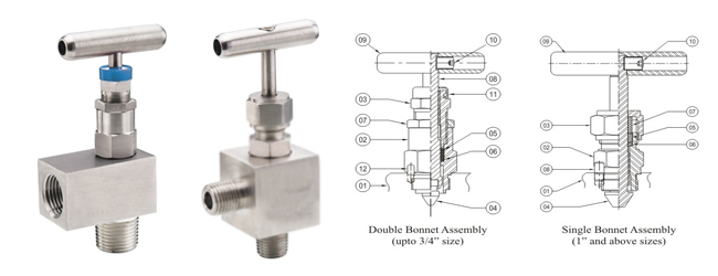 Stainless Steel Nickel Monel Brass NEEDLE VALVE-AA (ANGLE VALVE) Manufacturer