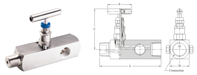 Stainless Steel Nickel Monel Brass NEEDLE VALVE-AGM (MULTI PORT) Manufacturer Exporter