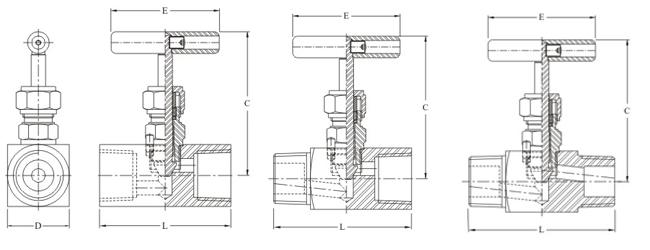 Stainless Steel Nickel Monel Brass NEEDLE VALVE-AN (SQUARE BODY) Exporter Stainless Steel Nickel Monel Brass NEEDLE VALVE-AN (SQUARE BODY) Exporter