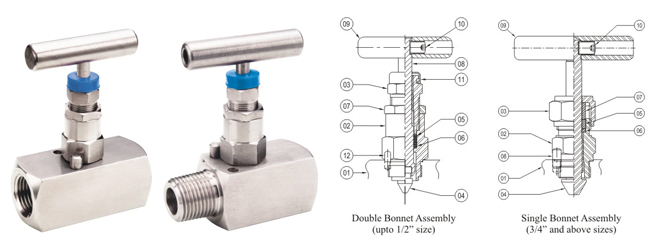 Stainless Steel Nickel Monel Brass NEEDLE VALVE-AN (SQUARE BODY) Manufacturer